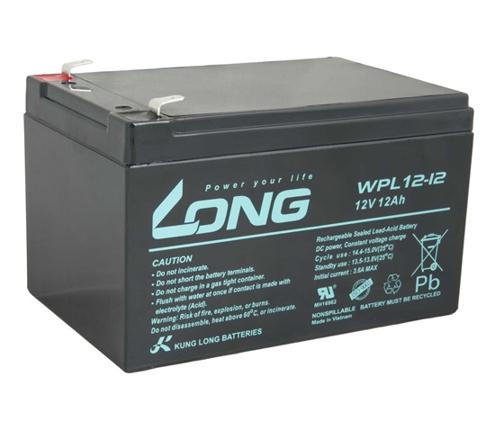 LONG baterie 12V 12Ah F2 LongLife 9 let (WPL12-12)