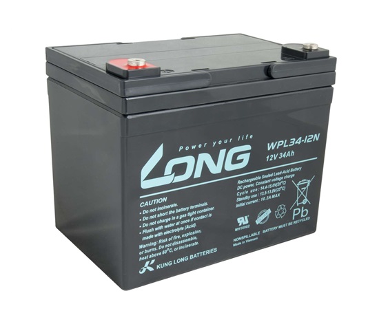 LONG baterie 12V 34Ah M5 LongLife 12 let (WPL34-12N)