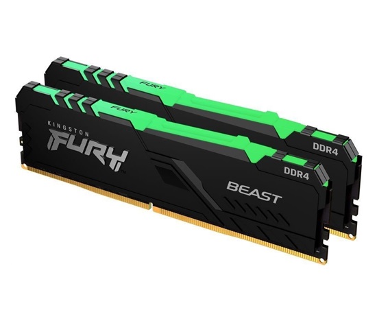 KINGSTON DIMM DDR4 64GB (Kit of 2) 2666MT/s CL16 FURY Beast RGB