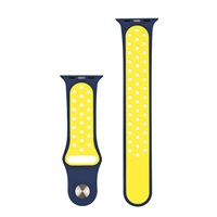 RhinoTech sportovní řemínek pro Apple Watch 38 / 40mm Modro-žlutý