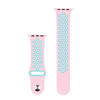 RhinoTech sportovní řemínek pro Apple Watch 42 / 44mm Růžovo-zelená