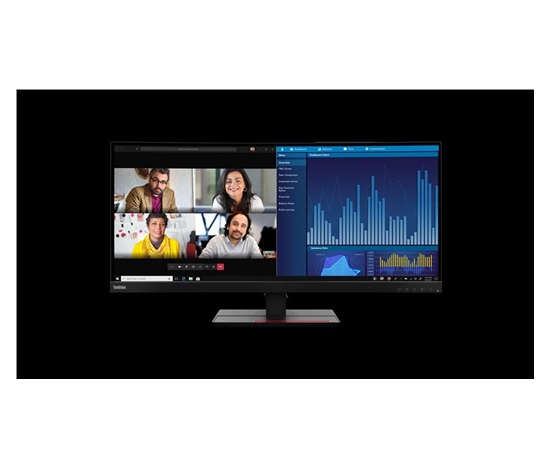 LENOVO LCD ThinkVision P34w-20 34.14" curved WLED IPS, 21:9, 3440x1440, 178/178, 300cd/m2, 1000:1, DP, USB-C, HDMI,VESA