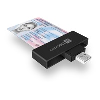 CONNECT IT USB čtečka eObčanek a čipových karet, černá