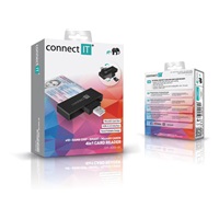 CONNECT IT USB čtečka eObčanek a čipových karet, černá
