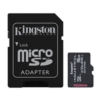 Kingston MicroSDHC karta 16GB Industrial C10 A1 pSLC Card + SD Adapter