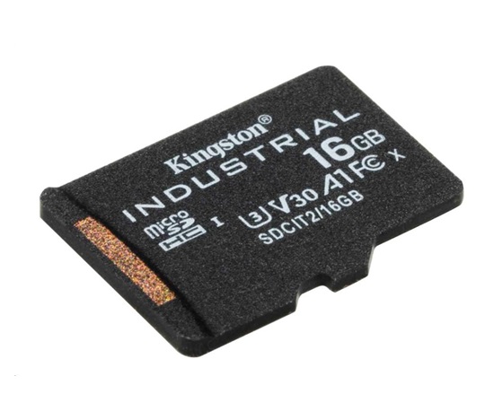 Kingston MicroSDHC karta 16GB Industrial C10 A1 pSLC Card Single Pack