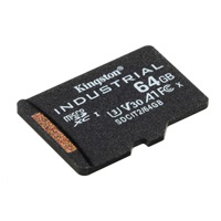 Kingston MicroSDXC karta 64GB microSDXC Industrial C10 A1 pSLC Card Single Pack