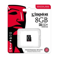 Kingston MicroSDHC karta 8GB Industrial C10 A1 pSLC Card Single Pack