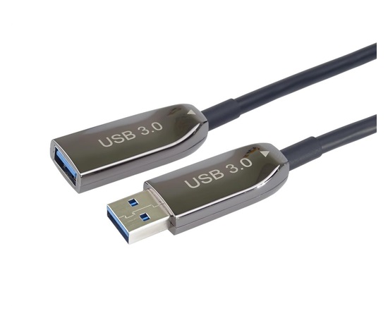 PremiumCord prodlužovací optický AOC kabel USB 3.0  A/Male - A/Female, 15m