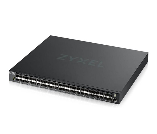 Zyxel XGS4600-52F L3 Managed Switch, 48x SFP, 4x RJ45/SFP, 4x 10G SFP+, dual PSU