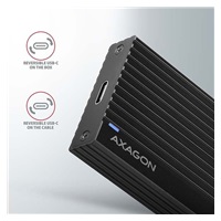 AXAGON EEM2-GTR, USB-C 3.2 Gen 2 - M.2 NVMe SSD metal THIN RIB box