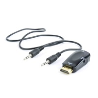 C-TECH adaptér HDMI na VGA + Audio, M/F