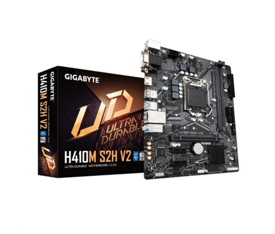 BAZAR - GIGABYTE MB Sc LGA1200 H410M S2H V2, Intel H470, 2xDDR4, 1xHDMI, 1xDVI, VGA, mATX- po opravě (bez přísl.)