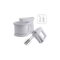 Orava SL-400 C ruční šlehač s nádobou, 400 W, 85 dB, 5 rychlostí, 2.5 l objem mísy, pulzní spínač, bílá