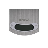 ORAVA EV-15 digitální kuchyňská váha, nerezová, LCD displej, funkce TARE, přesnost 1 g
