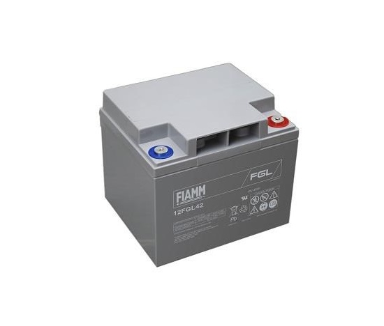 Baterie - Fiamm 12 FGL42 (12V/42Ah - M6) životnost 10let
