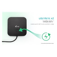 i-tec USB-C HDMI DP Docking Station, Power Delivery 100 W
