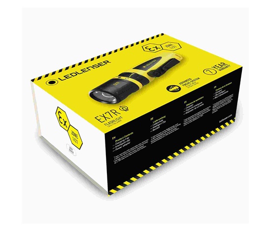 LEDLENSER svítilna pro riziková prostředí, dobíjecí EX7R - Box