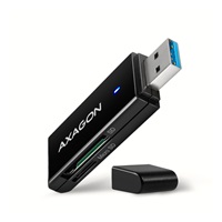 AXAGON CRE-S2N, USB-A 3.2 Gen 1 - SUPERSPEED czytnik kart, 2-gniazda & lun SD/microSD, UHS-I