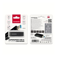 AXAGON CRE-S2N, USB-A 3.2 Gen 1 - SUPERSPEED czytnik kart, 2-gniazda & lun SD/microSD, UHS-I