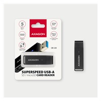 AXAGON CRE-S2N, USB-A 3.2 Gen 1 - SUPERSPEED czytnik kart, 2-gniazda & lun SD/microSD, UHS-I