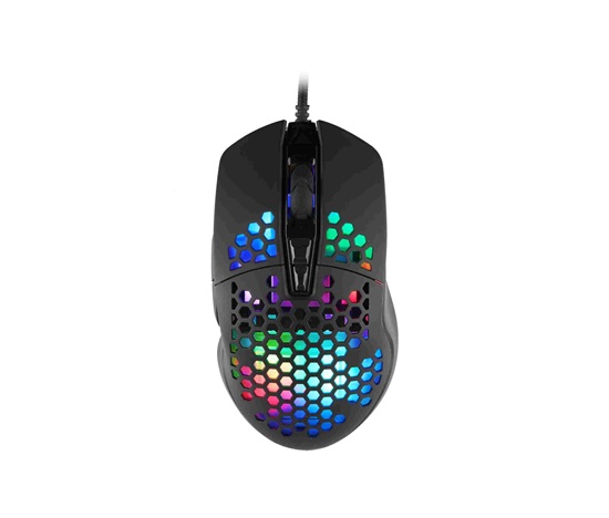 C-TECH herní myš Scarab, 7200 DPI, RGB podsvícení, USB