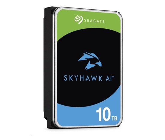 SEAGATE HDD 10TB SKYHAWK AI, 3.5", SATAIII, 7200 RPM, Cache 256MB, s R/V Senzorem