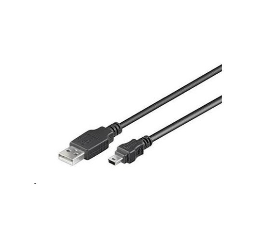 PREMIUMCORD Kabel USB 2.0 A-Mini B (5pin) propojovací 0,2m