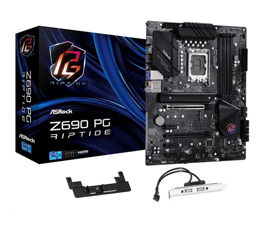 ASRock MB Sc LGA1700 Z690 PG Riptide, Intel Z690, 4xDDR4, 1xHDMI