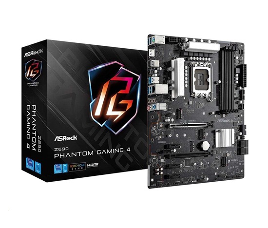 ASRock MB Sc LGA1700 Z690 Phantom Gaming 4, Intel Z690, 4xDDR4, 1xHDMI