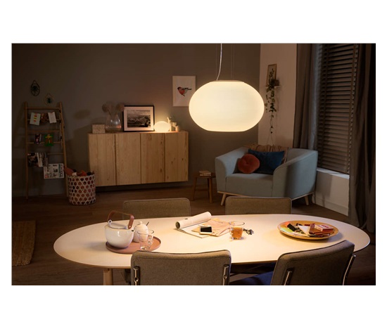 PHILIPS Flourish Závěsné svítidlo, Hue White and color ambiance, 230V, 1x39.5W integr.LED, Bílá