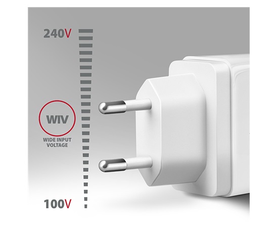 AXAGON ACU-PQ22W, PD & QC ładowarka sieciowa 22W, 2x port (USB-A + USB-C), PD3.0/QC3.0/AFC/FCP/Apple, biała