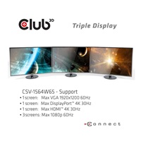 Club3D Dokovací stanice USB-C 14v1, 1xDP, 1xHDMI, 1xVGA, 2xUSB-C, 5xUSB, čtečka SD karet, černá
