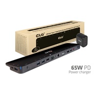 Club3D Dokovací stanice USB-C 14v1, 1xDP, 1xHDMI, 1xVGA, 2xUSB-C, 5xUSB, čtečka SD karet, černá