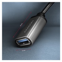 AXAGON RUCM-AFAC, redukcja z kablem USB-C (M) <-> USB-A (F), 20cm, USB 3.2 Gen 1, 3A, ALU