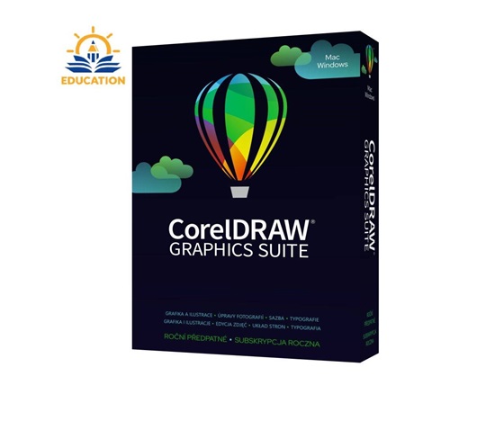 CorelDRAW Graphics Suite Education 365 dní obnovení pronájmu licence (51-250) (Windows/MAC)