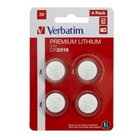 VERBATIM Lithium baterie CR2016 3V 4 Pack