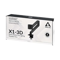 ARCTIC držák na monitor X1-3D, ocel, matná černá