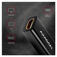 AXAGON RVDM-HI14N, Mini DisplayPort -> HDMI 1.4 redukce / adaptér, 4K/30Hz