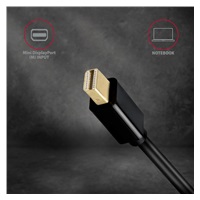 AXAGON RVDM-HI14N, Mini DisplayPort -> HDMI 1.4 redukce / adaptér, 4K/30Hz