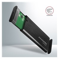 AXAGON EEM2-SBC, USB-C 3.2 Gen 2 - M.2 SATA SSD metalowy RAW box, bezśrubowy