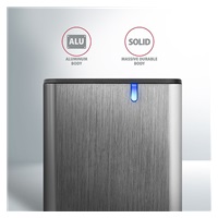 AXAGON EEM2-SG2, USB-C 3.2 Gen 2 - M.2 NVMe & SATA SSD metalowy RAW box, bezśrubowy, srebrny