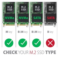 AXAGON EEM2-SG2, USB-C 3.2 Gen 2 - M.2 NVMe & SATA SSD metalowy RAW box, bezśrubowy, srebrny