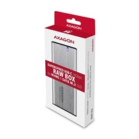 AXAGON EEM2-SG2, USB-C 3.2 Gen 2 - M.2 NVMe & SATA SSD metalowy RAW box, bezśrubowy, srebrny