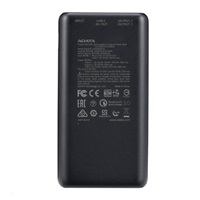 ADATA PowerBank P20000QCD - externí baterie pro mobil/tablet 20000mAh, 2,1A, černá (74Wh)