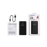 ADATA PowerBank P20000QCD - externí baterie pro mobil/tablet 20000mAh, 2,1A, černá (74Wh)