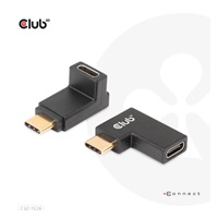 Club3D set adapterů USB-C Gen2 angled adapter set of 2, 4K120Hz, 240W, (M/F)