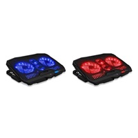 CONNECT IT FrostWind chladící podložka pod notebook s červeným podsvícením, černá