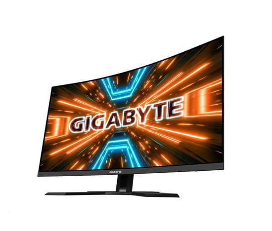 GIGABYTE LCD - 31.5" Gaming monitor M32QC, Prohnutý VA1500R, 2560 x 1440 QHD, 165Hz, 3000:1, 350cd/m2, 1ms, 2xHDMI, 1xDP