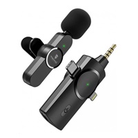 Viking bezdrátový mikrofon s klipem M360, konektor USB-C / Lightning / 3,5 mm jack